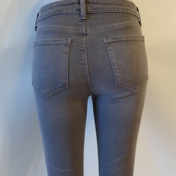 NWT Womens L'Agence Gris Gray Margot High Rise Skinny Jeans 28 * - Picture 8 of 10